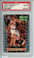 1992-93 Stadium Club Kevin Johnson #12 Beam Team PSA 10 Gem Phoenix Suns HOF