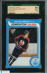 1979-80 Topps Wayne Gretzky #18 Rookie RC SGC 7.5 NM+ Oilers HOF