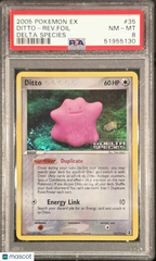 2005 Pokemon EX Delta Species Ditto-Reverse Rev Foil Reverse Foil PSA 8 #35