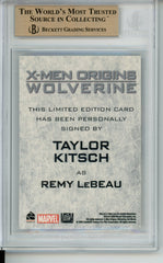 2009 X-Men Origins Wolverine Autographs Taylor Kitsch #TK Gambit BGS 9.5 Auto