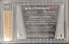 2017 Topps AllStar Patch Orange Ref Rookie Aaron Judge Bellinger BGS 9.5/10 Auto