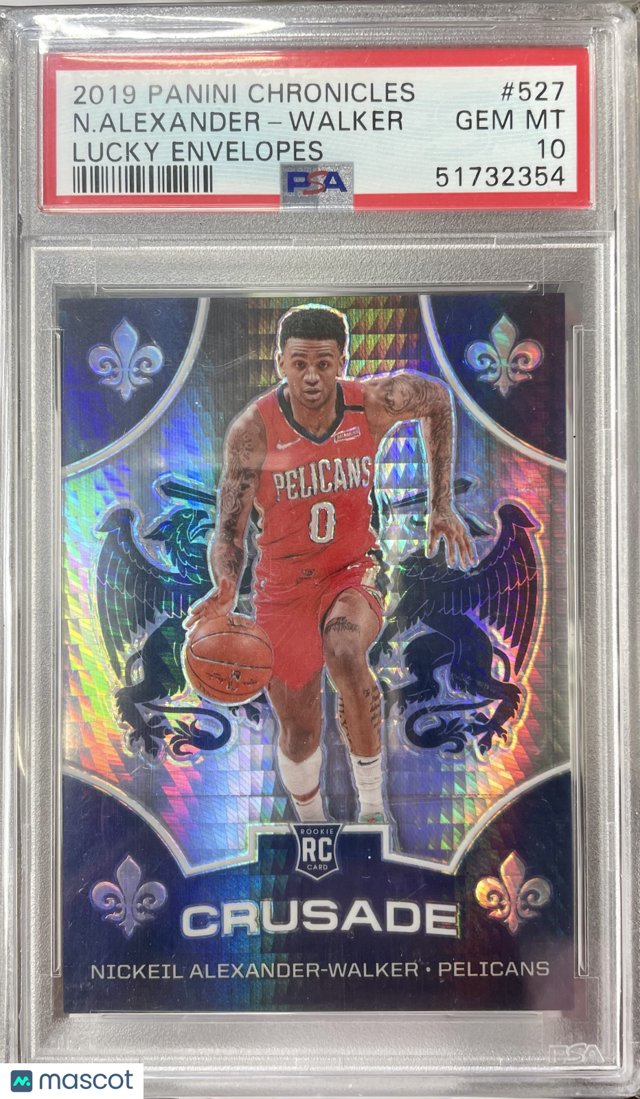 2019 Chronicles N. Alexander-Walker #527 PSA 10 #/8 Rookie Lucky Envelopes