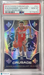 2019 Chronicles N. Alexander-Walker #527 PSA 10 #/8 Rookie Lucky Envelopes