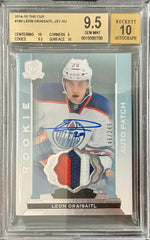 LEON DRAISAITL 2014-15 UD THE CUP  ROOKIE AUTO /249 BGS 9.5/10 RARE 4 CLR PATCH