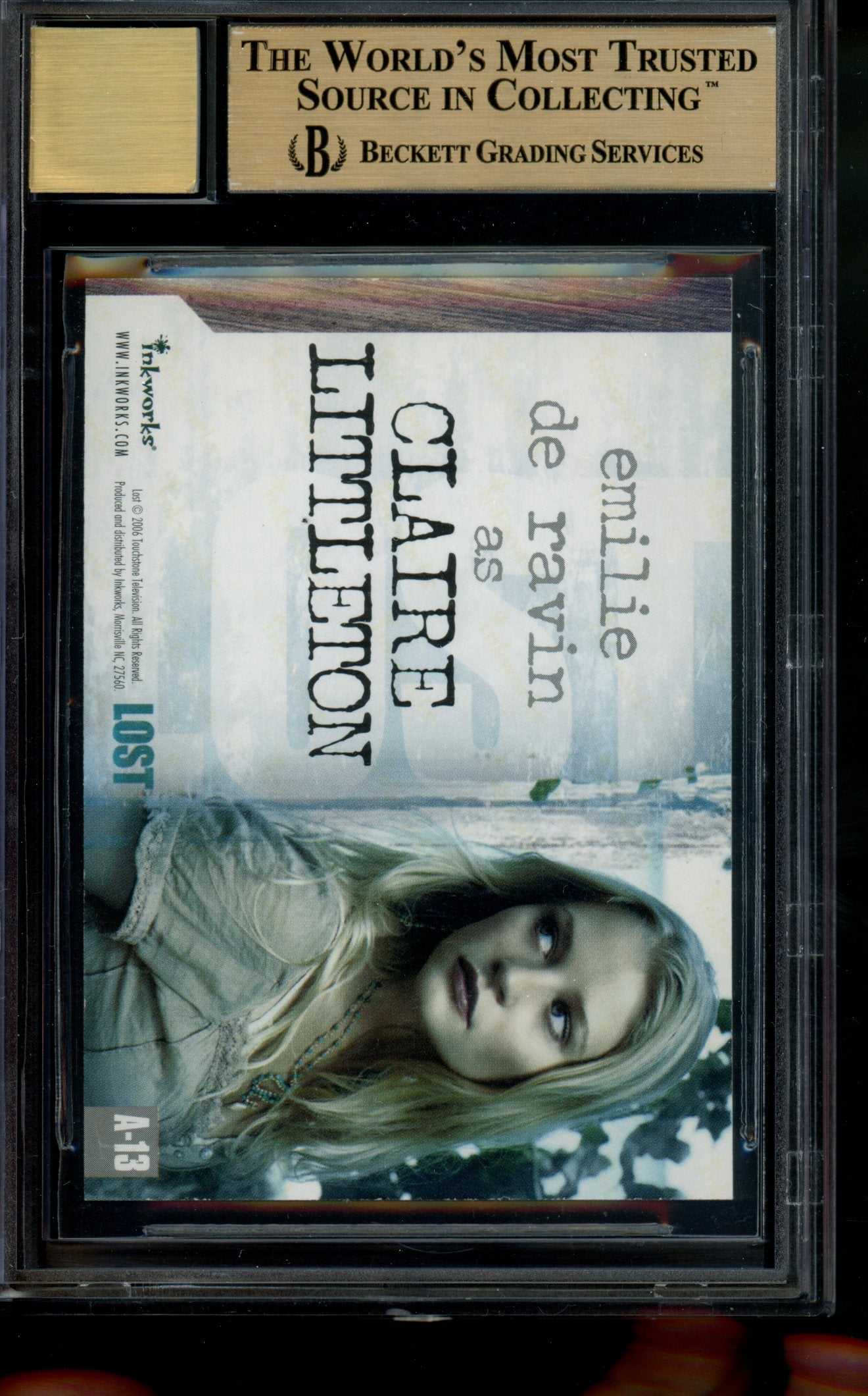 2006 Lost S2 Autograph Emilie De Ravin as Claire Littleton Auto BGS 9.5/10