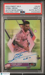 2023 Topps Finest MLS Autograph Lionel Messi #10/99 Jersey Number PSA 9 Auto