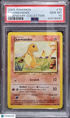 2002 Pokemon Legendary Collection Charmander PSA 10 #70 Gem Mint Low Pop