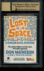 2005 Lost in Space Autograph Don Matheson IDAK Limited Auto BGS 9.5/10 POP 1