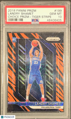 2018 Panini Prizm Landry Shamet #199 Choice Tiger Stripe Rookie RC SP PSA 10