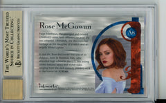 2003 Charmed Power of Three Autographs Rose McGowan #A8 BGS 9.5/10 Auto