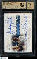 2002 Xena Beauty & Brawn Dual Autograph Renee O'Connor Hudson Leick BGS 9.5/10