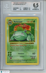 1999 Pokemon Base Set Venusaur Shadowless HOLO #15 BGS 6.5