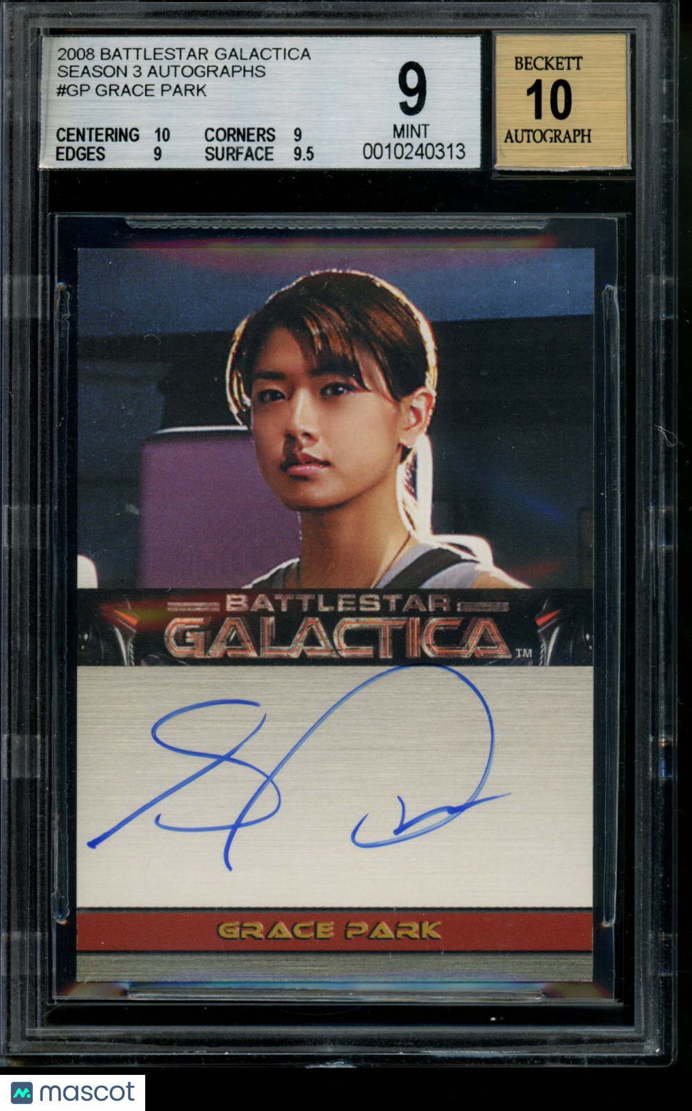 2008 Battlestar Galactica Autograph Grace Park as Boomer Limited Auto BGS 9/10