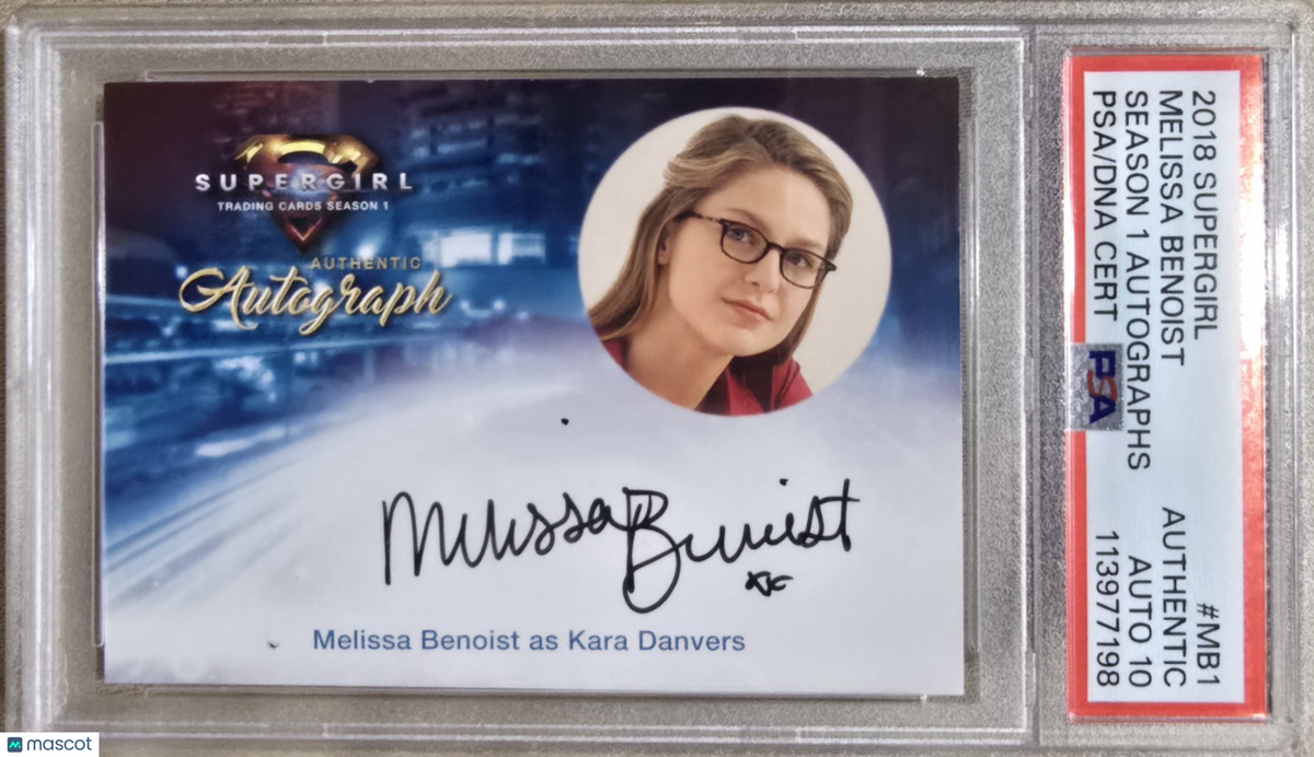 2018 Supergirl Season 1 Autograph Melissa Benoist #MB1 PSA DNA 10
