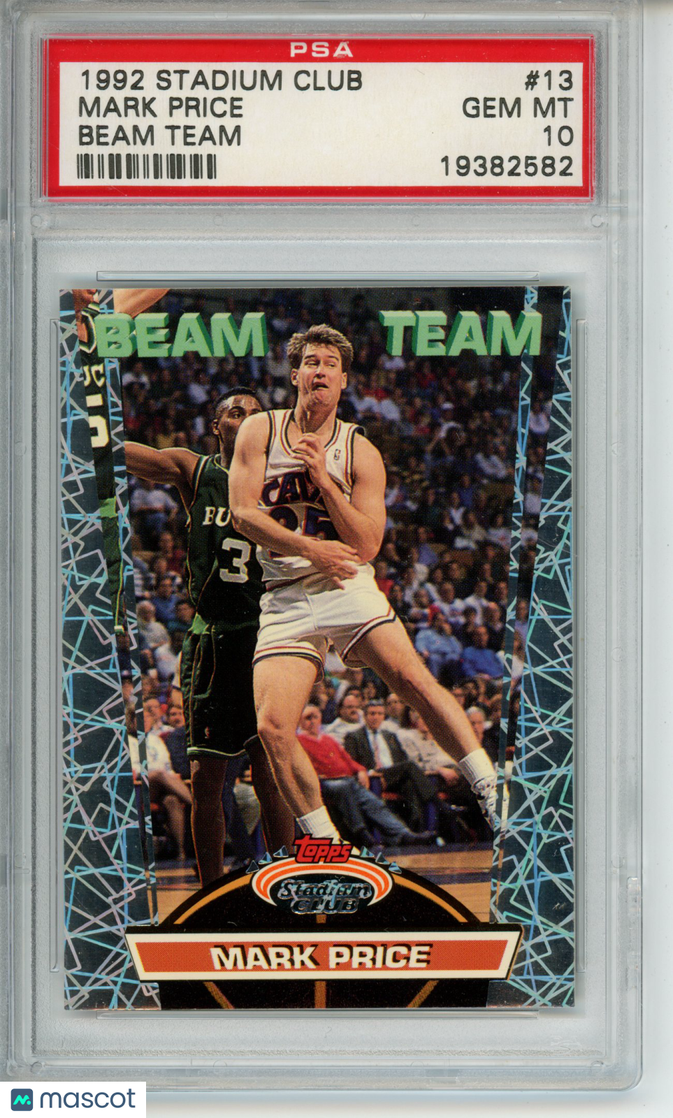 1992-93 Stadium Club Mark Price #13 Beam Team PSA 10 Gem Cleveland Cavaliers