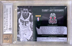 2013 Spectra Giannis Antetokounmpo Patch #120 Rookie BGS 8.5 Auto 10