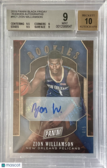 2019 Panini Black Friday Rookies Autographs Zion Williamson #/5 BGS 9/10 Auto