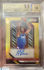 2018 Prizm Rookie Gold Shai Gilgeous-Alexander #11 BGS 9.5/10 Autograph RC