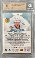 ARTEMI PANARIN 2015-16 UD THE CUP ROOKIE PATCH AUTO #/99 BGS 9.5/10 RANGERS