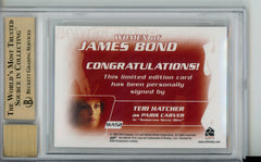 2014 James Bond Arch Autograph Tomorrow Never Dies Teri Hatcher BGS 9.5/10 Auto