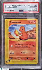 2002 Pokemon Expedition Charmander PSA 10 #97 Gem Mint Low Pop