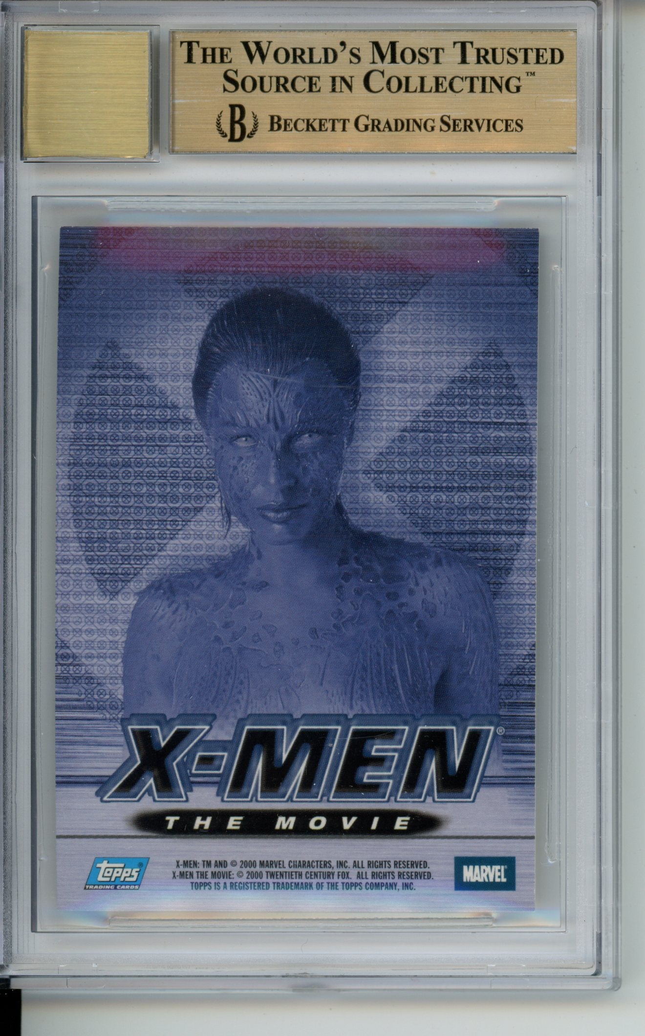 2000 X-Men Movie Autographs Rebecca Romijn-Stamos Mystique BGS 9.5/10 Auto