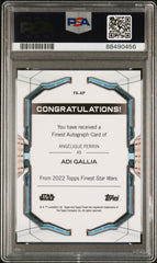 Topps Finest Star Wars Autograph Angelique Perrin Red Refractor #/5 PSA 9 Auto