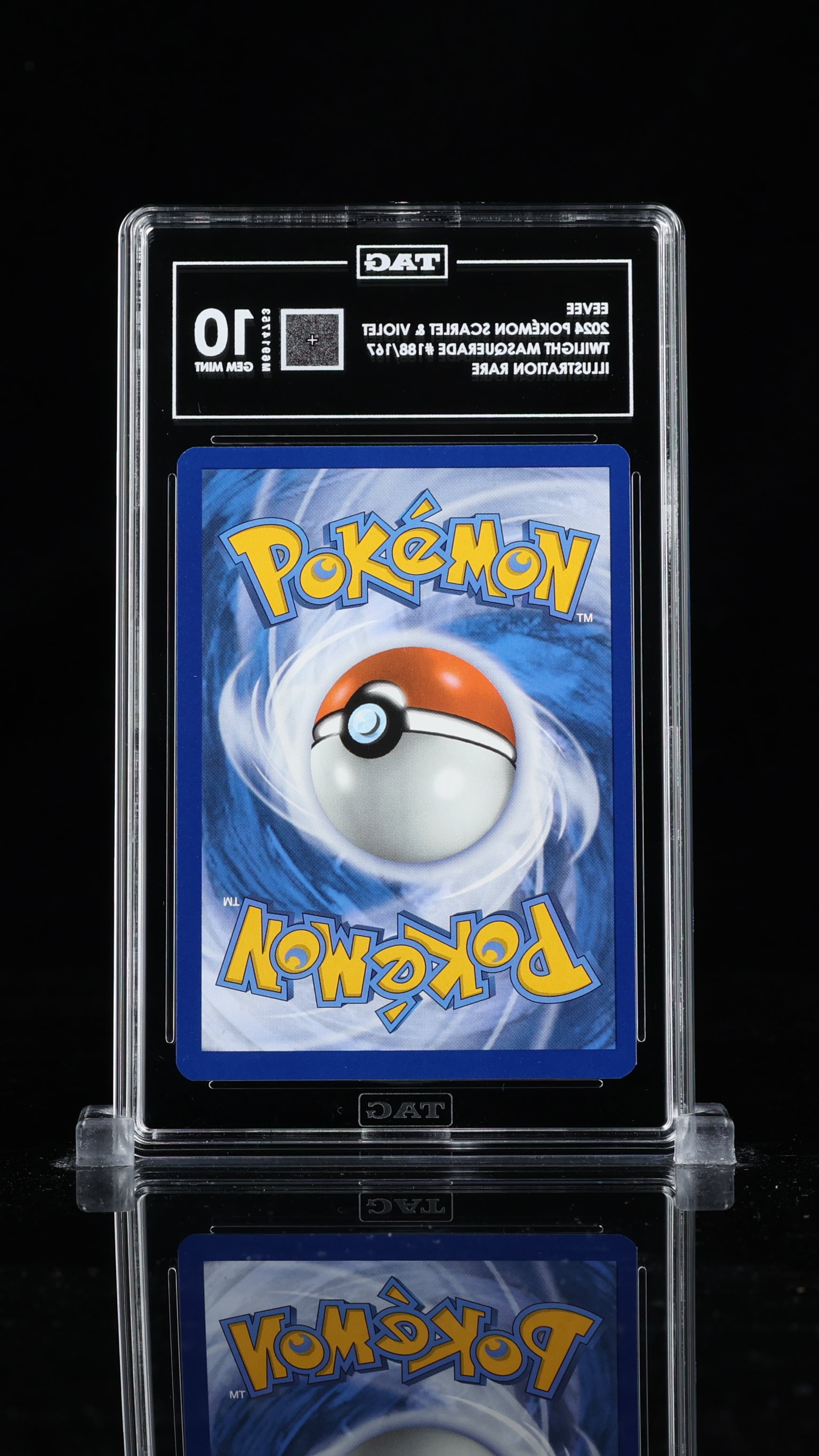 2024 Pokémon Scarlet & Violet Eevee Full Art FA TAG 10 #188/167 Gem Mint