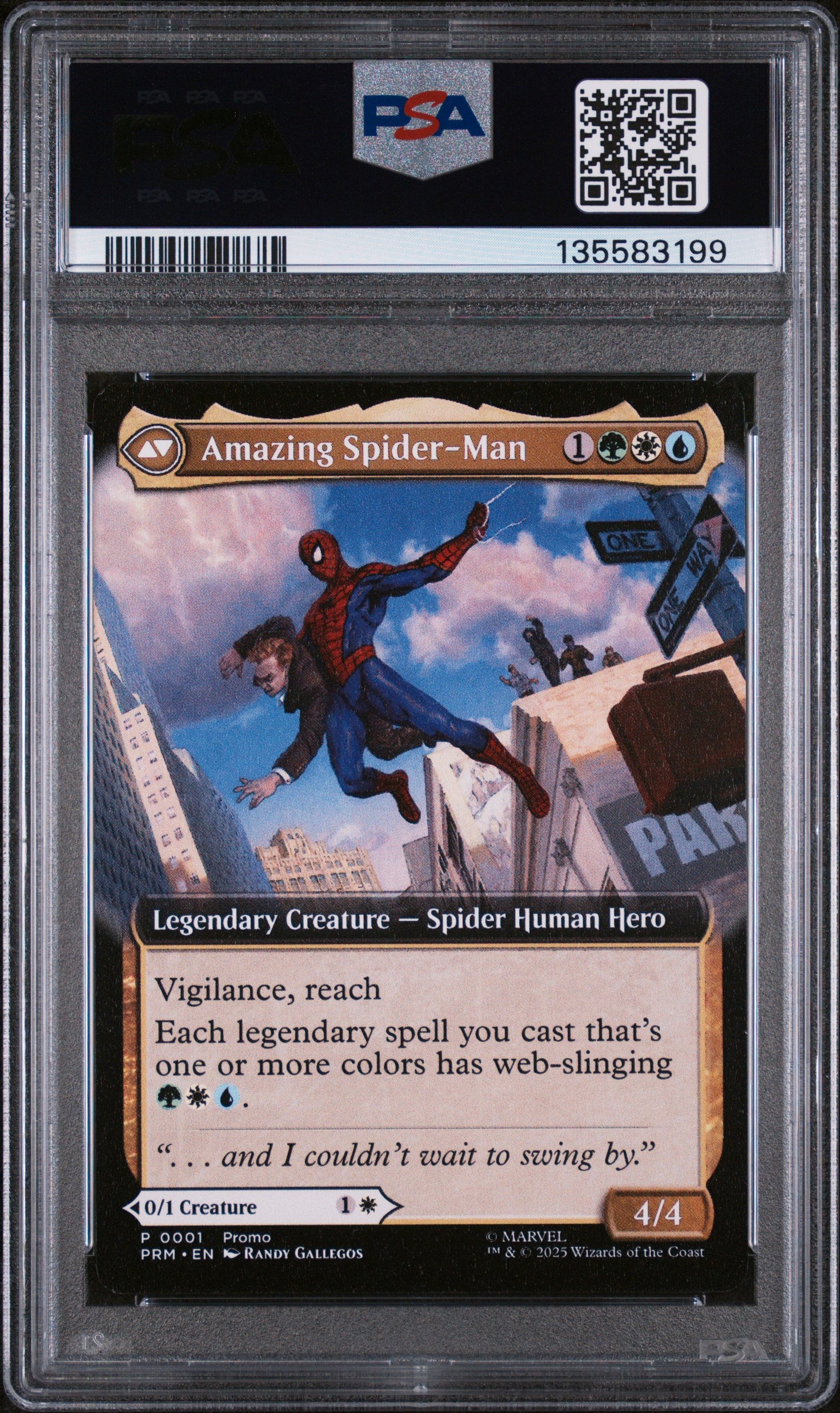 2025 Magic The Gathering Promos Amazing SM Spider-Man Peter Disney PSA 10 #0001