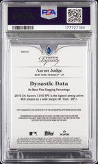 2025 Topps Dynasty Dynasty Autographed Patch Aaron Judge #/5 PSA 10 Auto 10