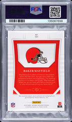 2018 National Treasures Baker Mayfield #161 Patch Autograph RPA 99 PSA 8/10 Auto