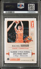 2016 Rittenhouse WNBA Rachel Banham #28 Rookie RC PSA 9 Mint Sky