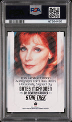 2019 Star Trek Inflexions Bridge Crew Autograph Gates Mcfadden LE Auto PSA 10