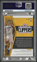 2018 Panini Opulence Shai Gilgeous-Alexander #149 Rookie Patch Auto /79 PSA 8