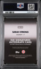 2024 Bowman University Signatures Sarah Strong Orange Geo 23/25 PSA 9 Auto 10