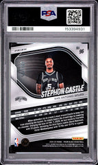 2024 Panini Prizm Black Stephon Castle #96 Blue Ice #/125 PSA 9 Mint