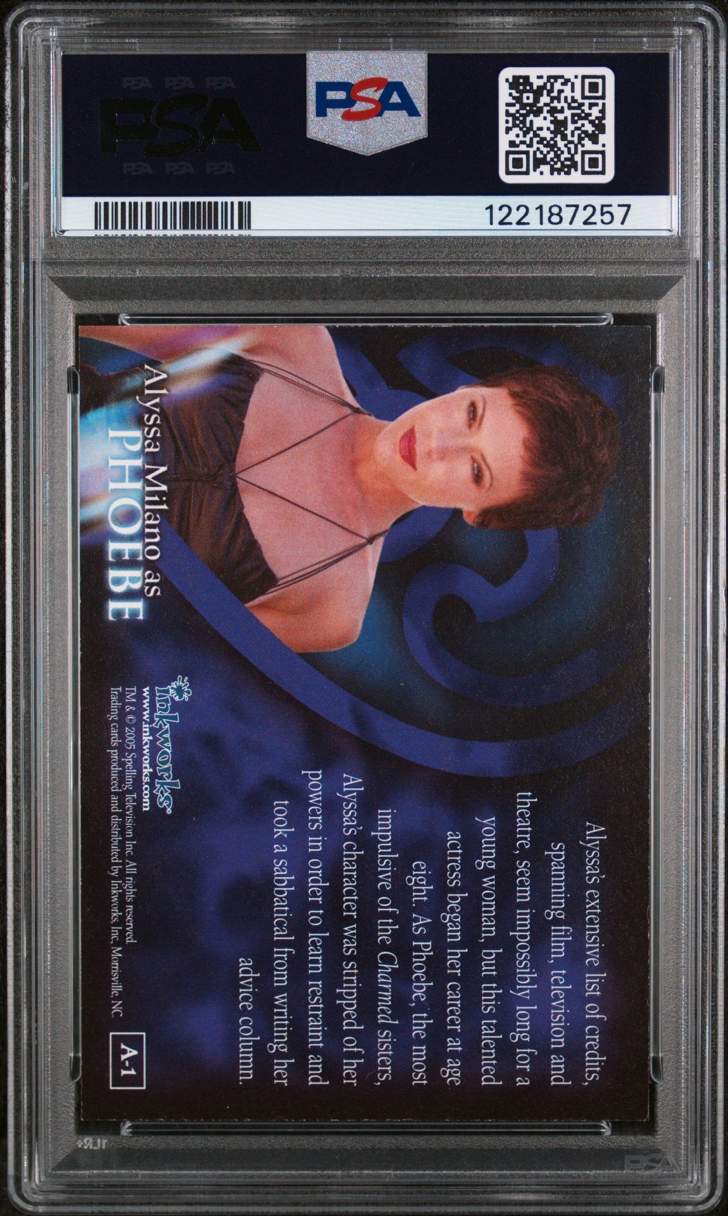 2005 Inkworks Charmed Alyssa Milano As Phoebe Signature PSA AUTH Auto 10