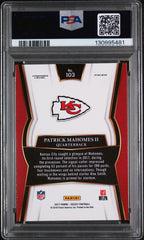 2017 Panini Select Patrick Mahomes II #103 Rookie RC PSA 10 Gem Mint Chiefs