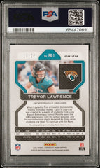 2021 Chronicles Prizm Black Trevor Lawrence Rookie Blue #/25 PSA 10 Auto Pop 2