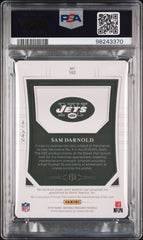 2018 National Treasures Sam Darnold #162 Rookie Auto Patch #1/1 Plate PSA 9