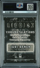 2004 Chronicles Of Riddick Autograph Judi Dench as Aereon LE Auto PSA 8 NM-MT