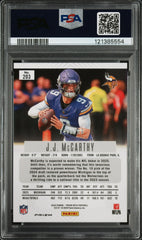 2024 Panini Prizm Deca JJ Mccarthy #203 Red Rookie #/199 RCPSA 10 Gem Mt Vikings
