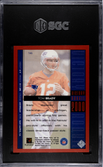 2000 Upper Deck Ultimate Victory Tom Brady #146 Rookie Red Foil /2000 SGC 9