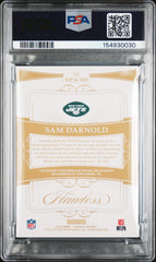 2019 Flawless Dual Patch Autograph Sam Darnold #/15 PSA 9 Mint Pop 1 Auto