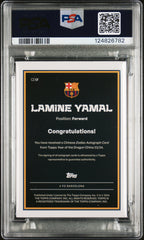 2023 Topps FC Barcelona Dragon Chinese Zodiac Lamine Yamal RC /99 PSA 9 Auto 10
