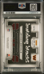 2024 Spectra Building Blocks Relics Jayden Daniels #/15 Rookie Neon Pink PSA 9