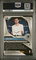 2024 Panini Prizm Zach Edey #249 Rookie /20 Variation Bronze Fast Break PSA 9