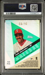 1999 Topps Tek Gold Juan Gonzalez #41A #/10 USA FLAG Pattern 1 PSA 9 POP 1