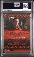 2024 Rittenhouse House The Dragon S1 Inscription Milly Alcock PSA 8 Autograph 10