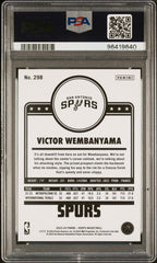 2023 Panini NBA Hoops Victor Wembanyama #298 Rookie RC PSA 10 Gem MInt